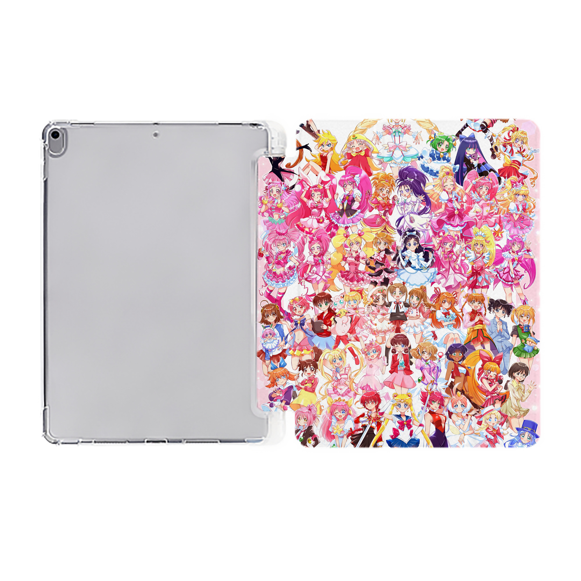 （画像用） 美少女戦士セーラームーン Sailor Moon IPad ケース ペン収納付き 三つ折りスタンド PUレザー×シリコン 対応機種9.5/10.5/10.9インチ